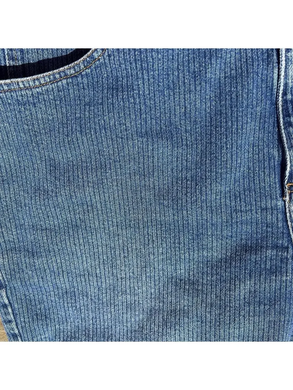 Y2K Denim Stripe Woven Shorts
